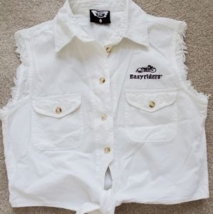 EUC Easy Rider Fringed Cropped Top